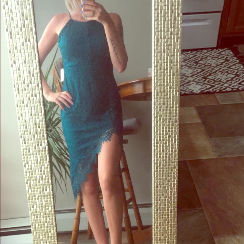 Backless Emerald green Windsor dress